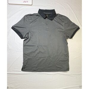 Mens Tasso Elba Golf Performance short sleeve active‎ polo, size XL, black/gray